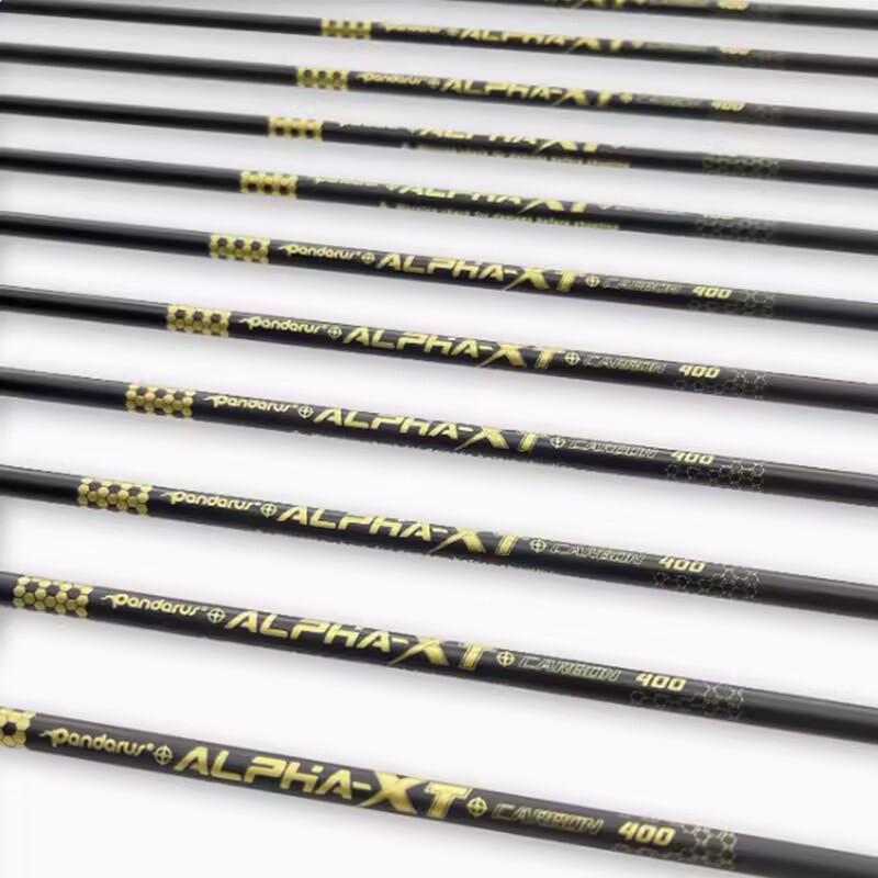 Arrow Carbon Shaft - 12pcs Pandarus ALPHA-XT ID6.2mm Pure Carbon
