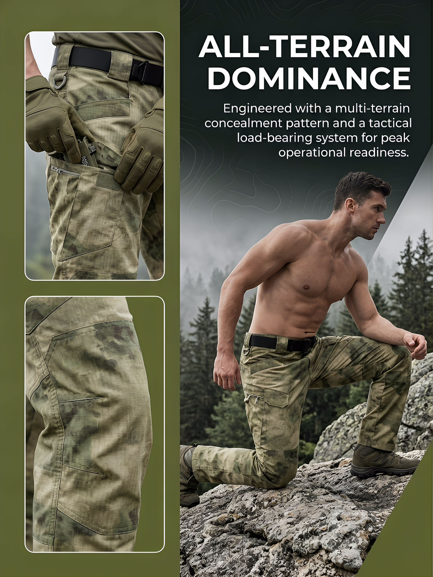 Men's Camouflage Tactical Pant – обзор и цена Hunting Outdoor Pants