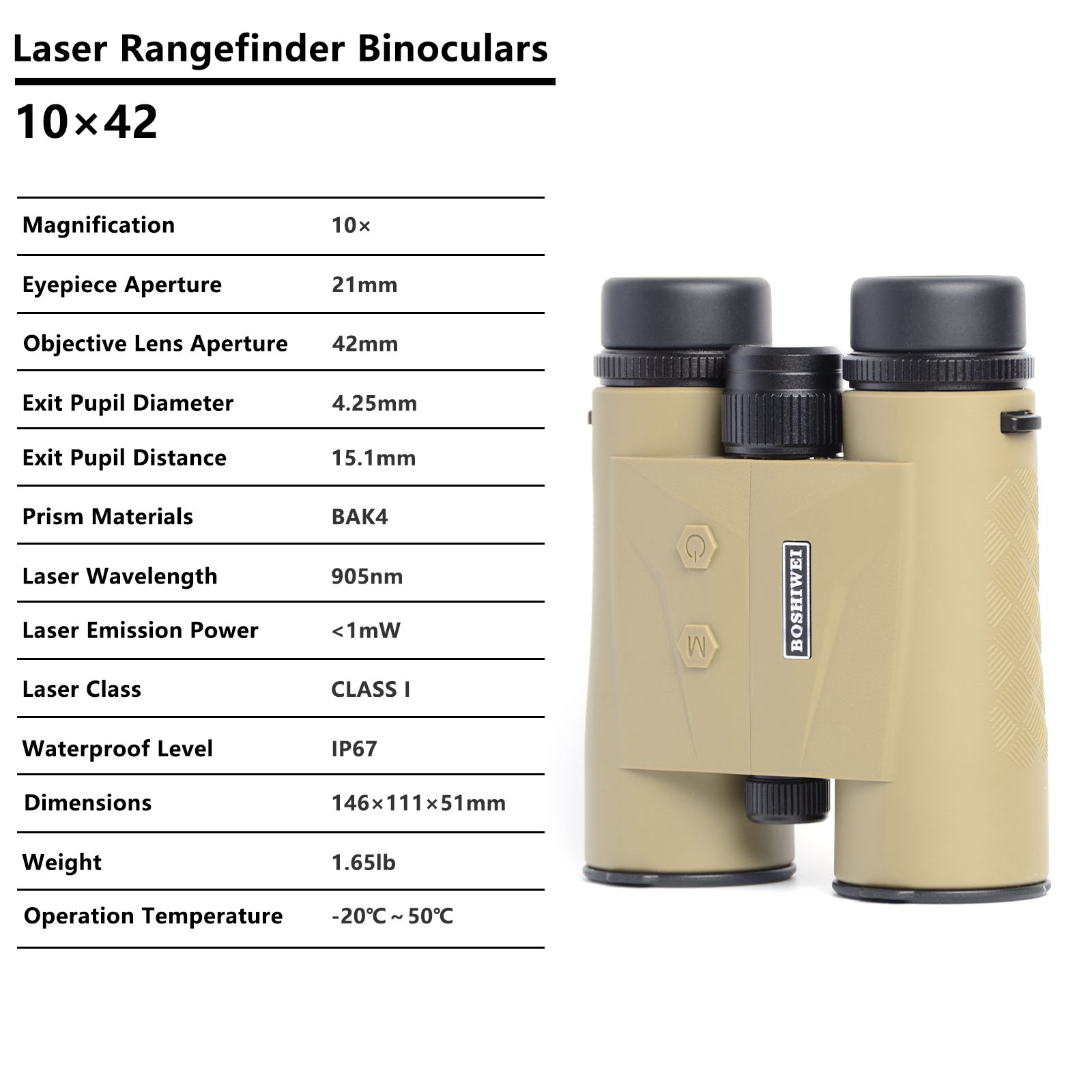 BOSHIWEI 10x42 HD Laser Rangef – обзор и цена Hunting Outdoor Jobs
