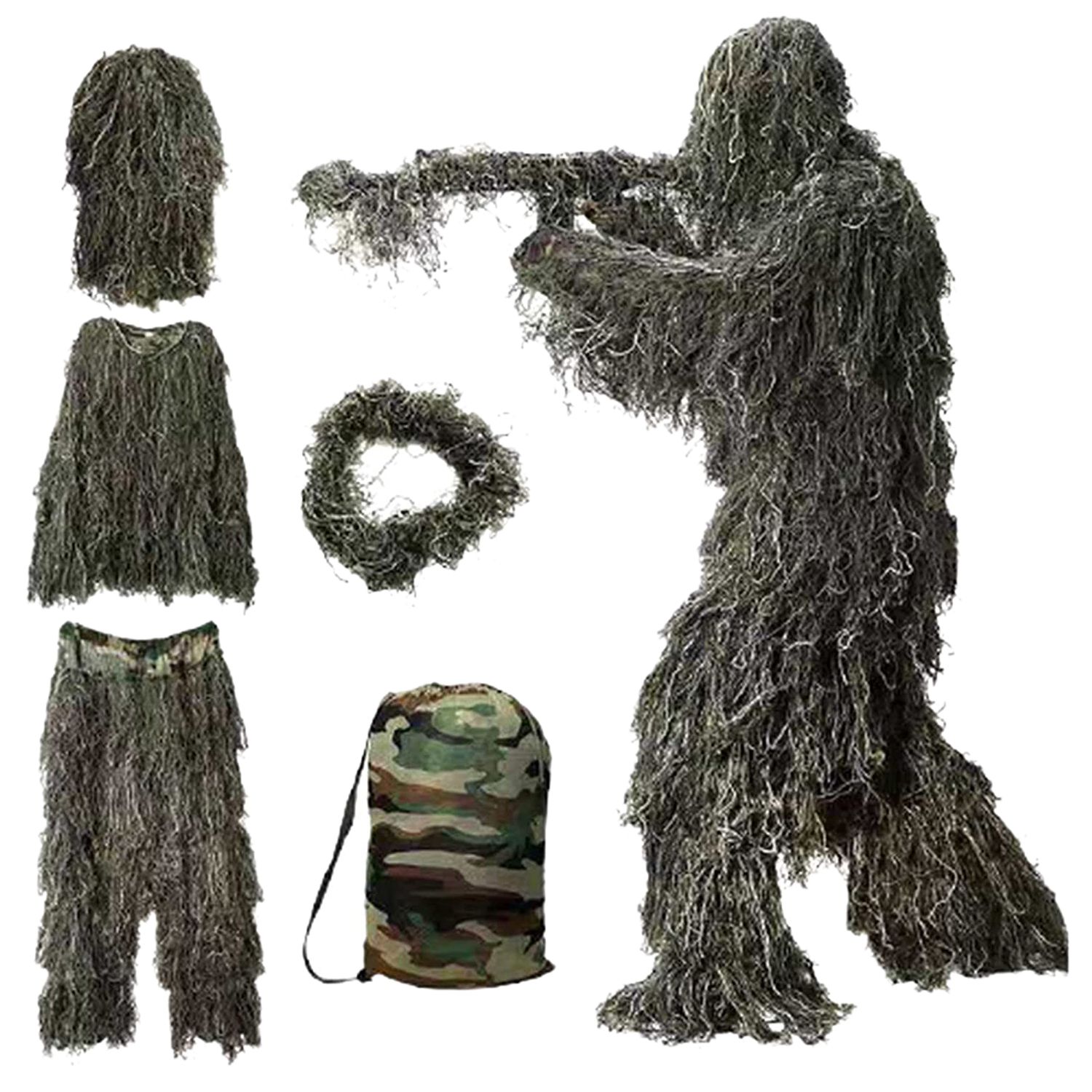A89Z 5 in 1 Ghillie Suit,3D Ca – обзор и цена Hunting Outdoor Apparel