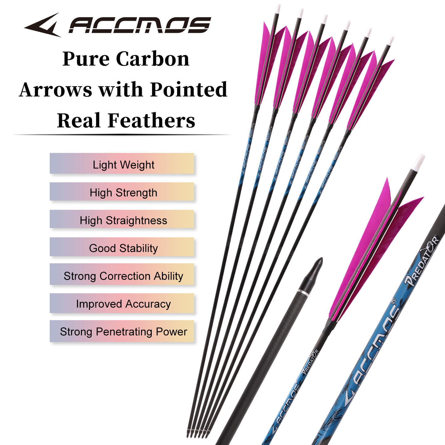 Sharp Turkey feather Pure Carb – обзор и цена Arrow Carbon Shaft