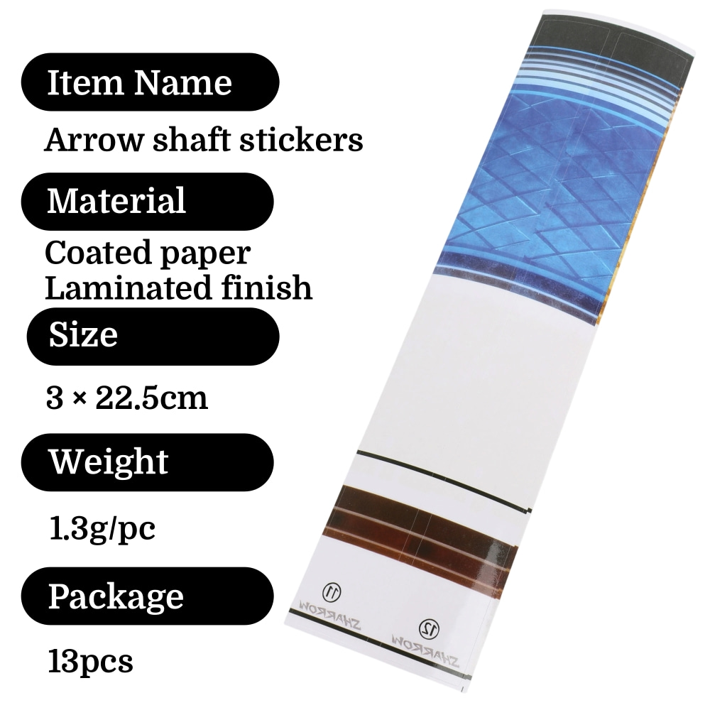 13pcs Arrow Shaft Stickers Wra – обзор и цена Arrow Carbon Shaft