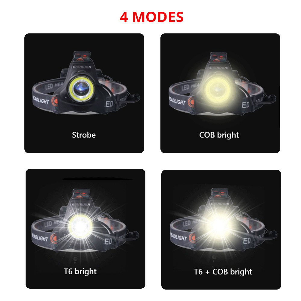 T6 Cob Torch Flashlight Head L – обзор и цена Hunting Outdoor Jobs